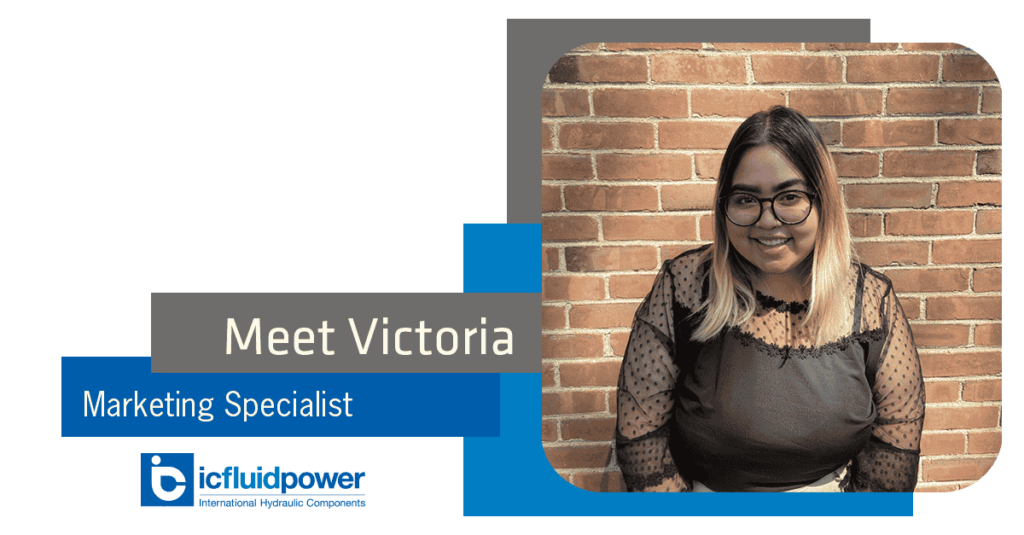 Graphic "Meet Victoria" "Marketing Specialist" IC-Fluid Power, Inc.