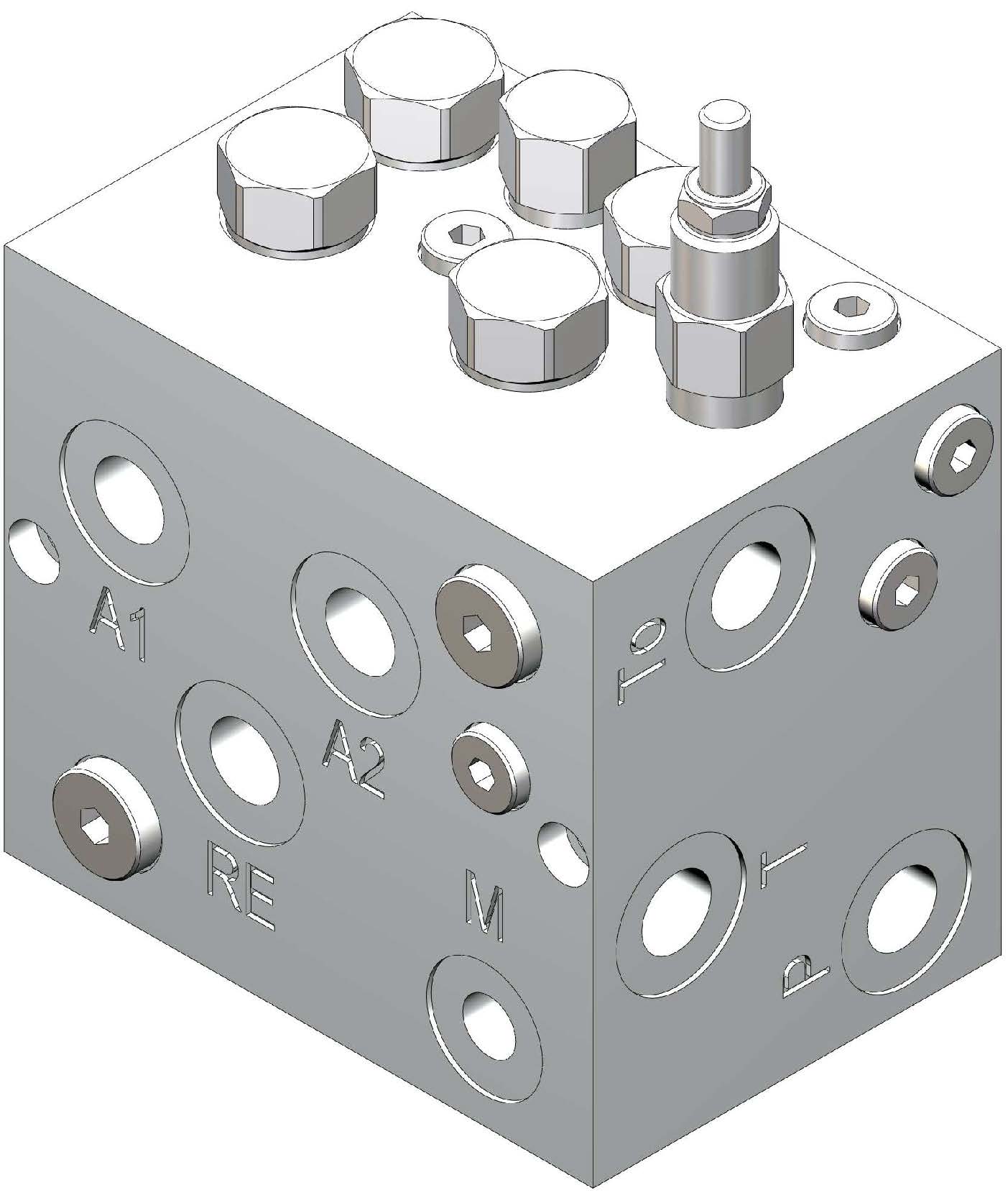 Valve Block Flow Divider