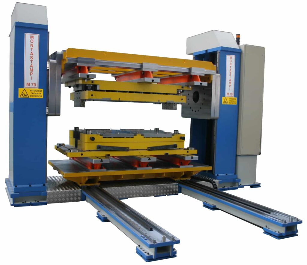 hydraulic press products die splitter turnover device in action application