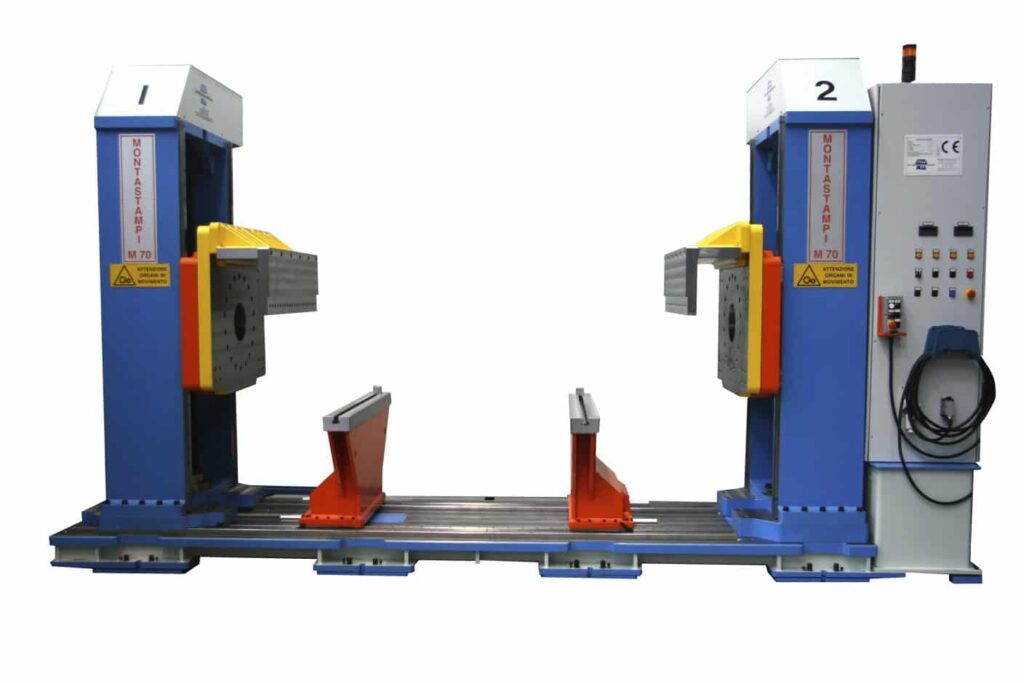 hydraulic press products die splitter turnover device in action application