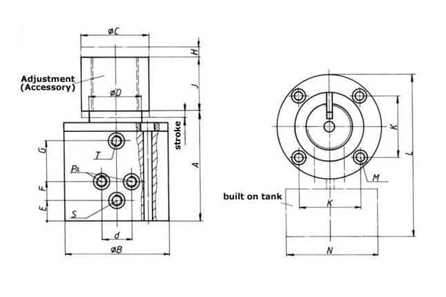 Hydraulic press products shock dampers graphic