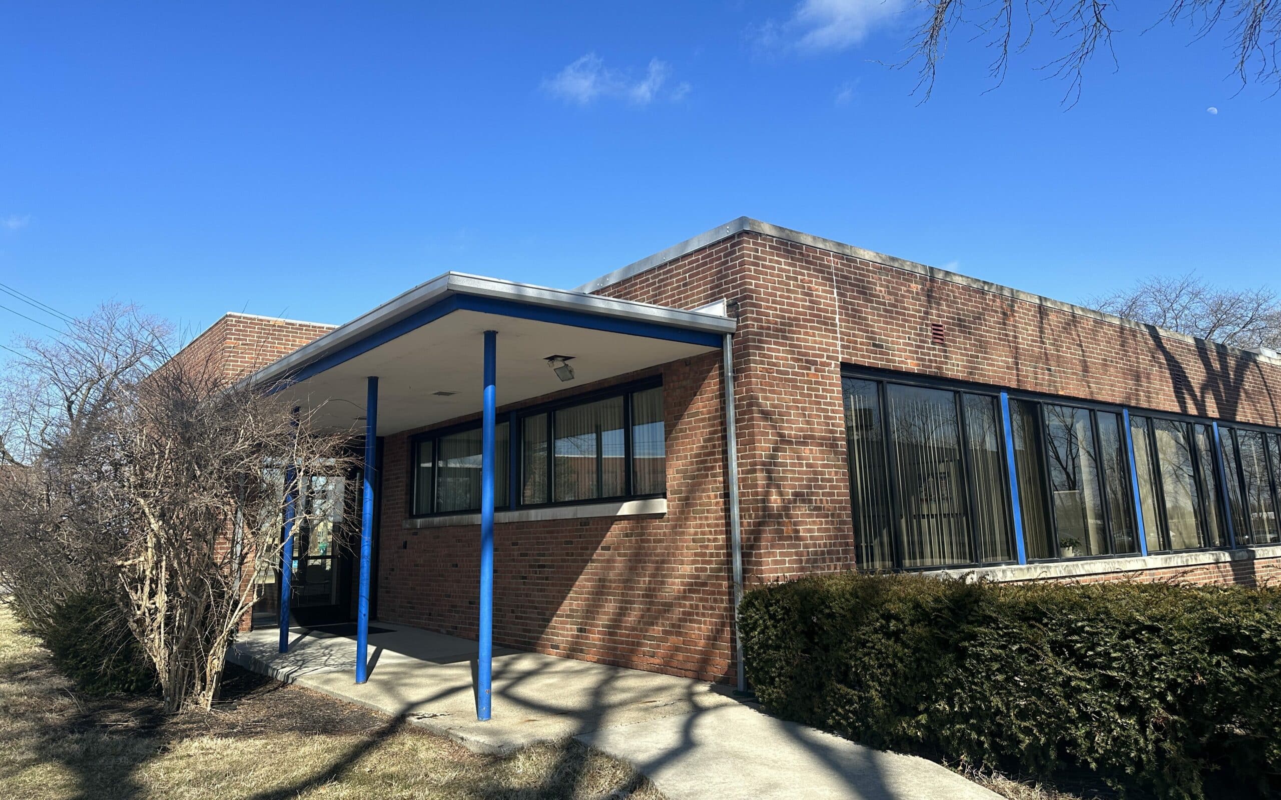 outside of the IC-Fluid Power office building entrance