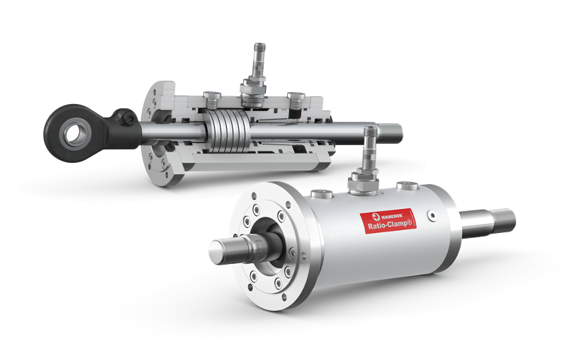 hydraulic cylinders two hanchen ratio-clamp rod-locking hydraulic cylinders tools