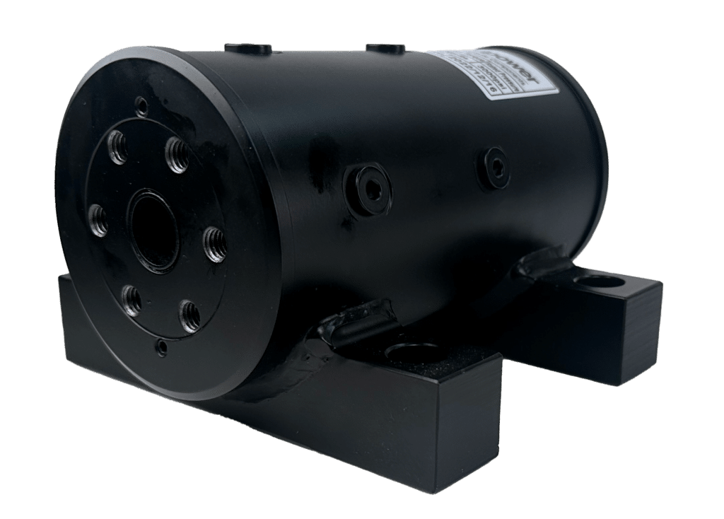 black hydraulic rotary actuator ic series ic20 foot mounted without counterbalance valve block IC-Fluid Power, Inc. Helac Replacement