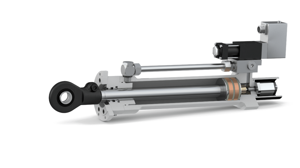 Series 120 Hanchen Hydraulic Cylinder with Rod Eye Laying