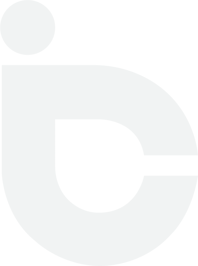 light gray IC logo mark