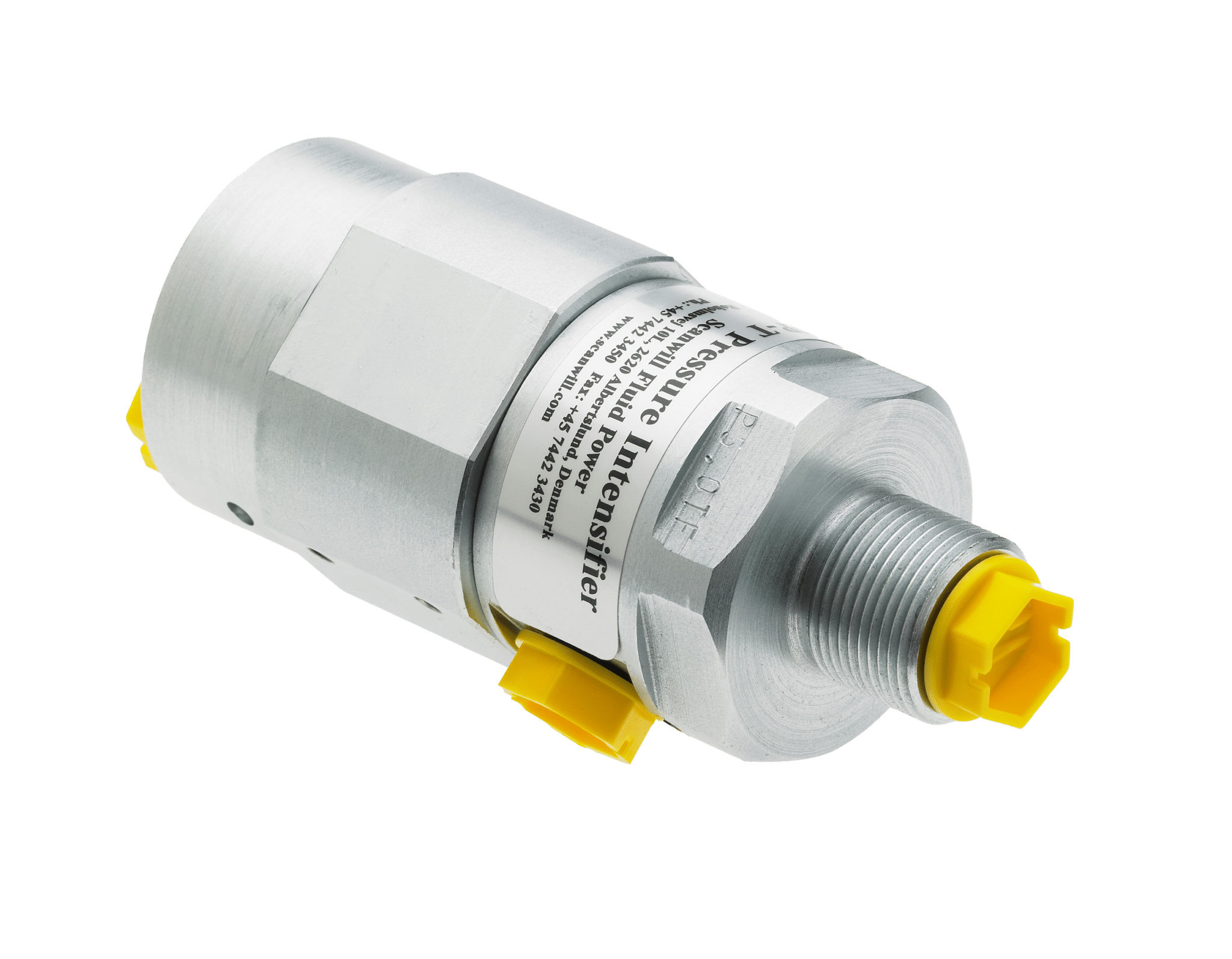 silver hydraulic pressure intensifier, MP-T-XP series transparent