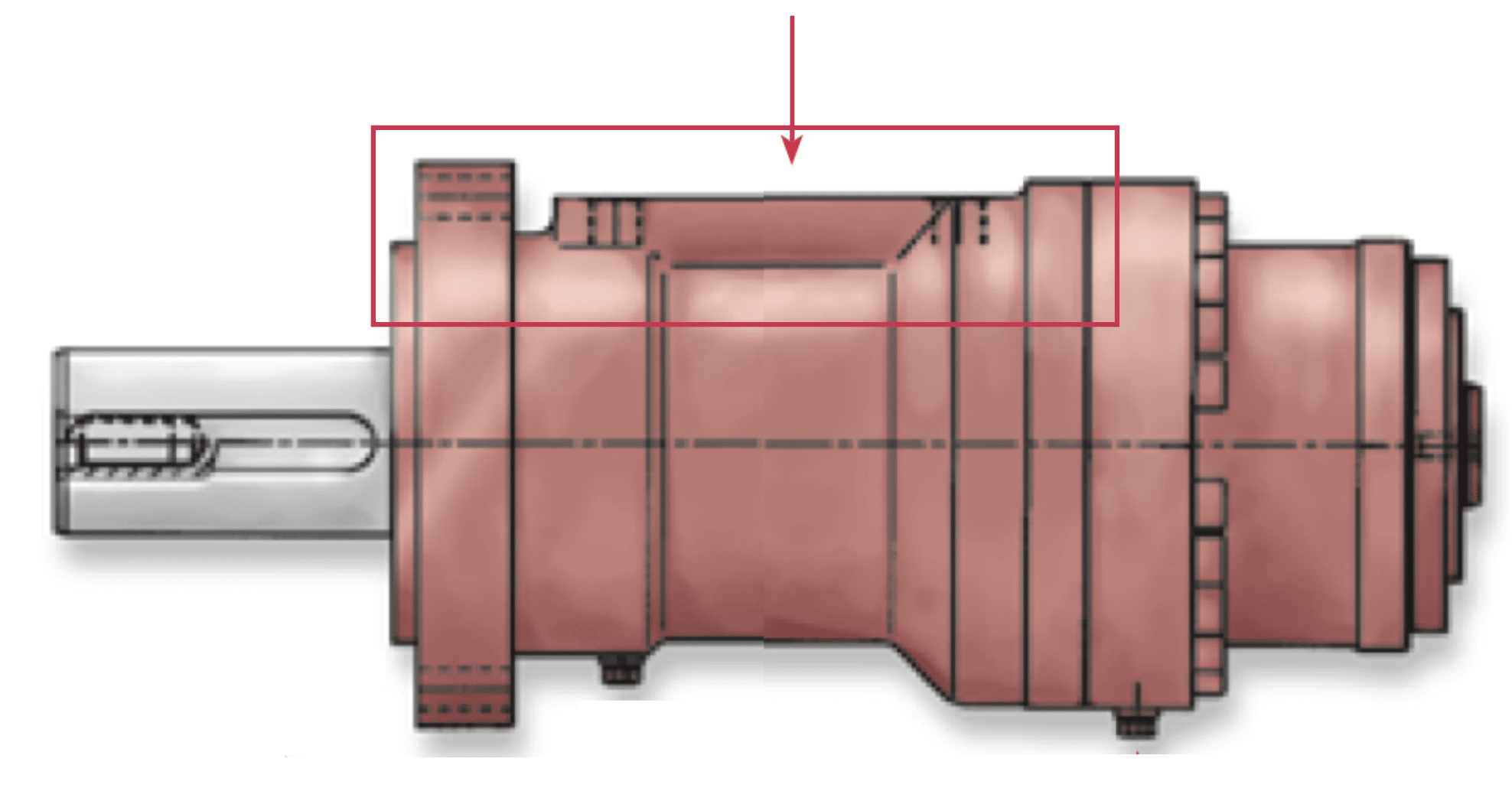 Custom valve plate options for Eckart SM4 hydraulic rotary actuators.