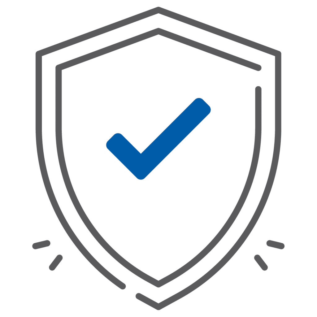 shield protection icon - light gray