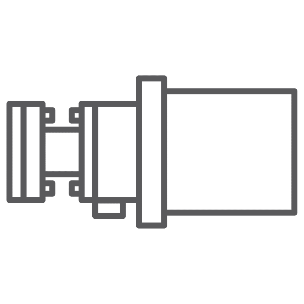 valve actuator icon - light gray
