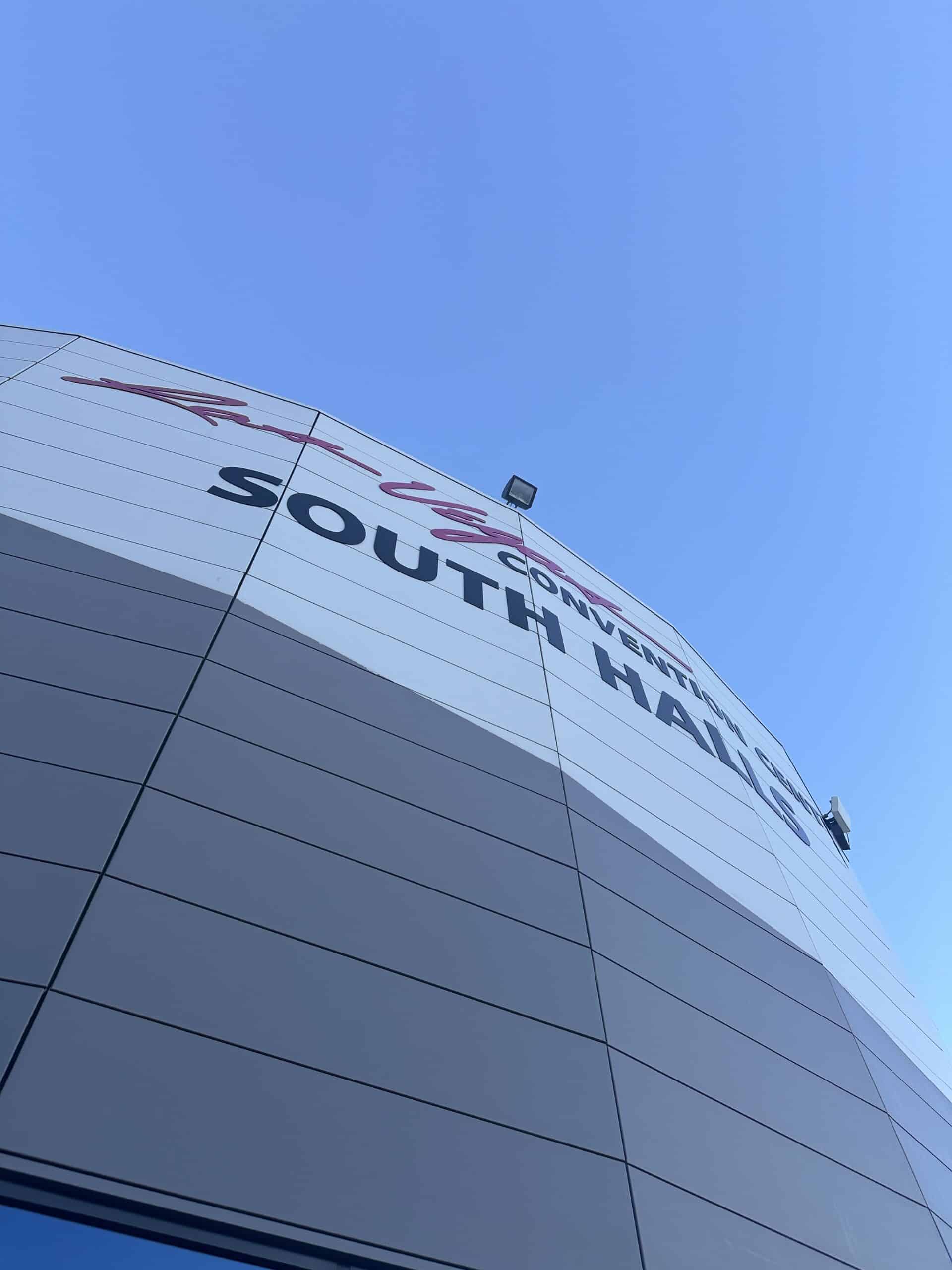 LVCC las vegas convention center sign for the south hall for conexpo 2026