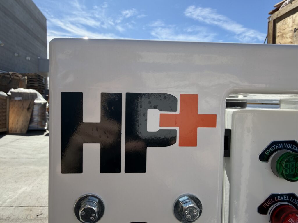 hydraulic power plus logo on a power pack